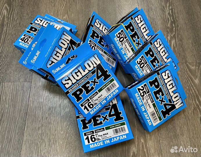 Плетёный шнур Sunline Siglon PEx4 Dark Green 300m