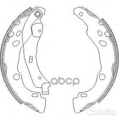 4152.00 колодки барабанные Renault Clio 1.2i-1