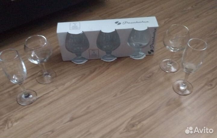 Фужеры новые