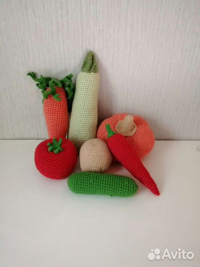 Вязаные овощи