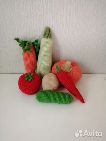 Вязаные овощи