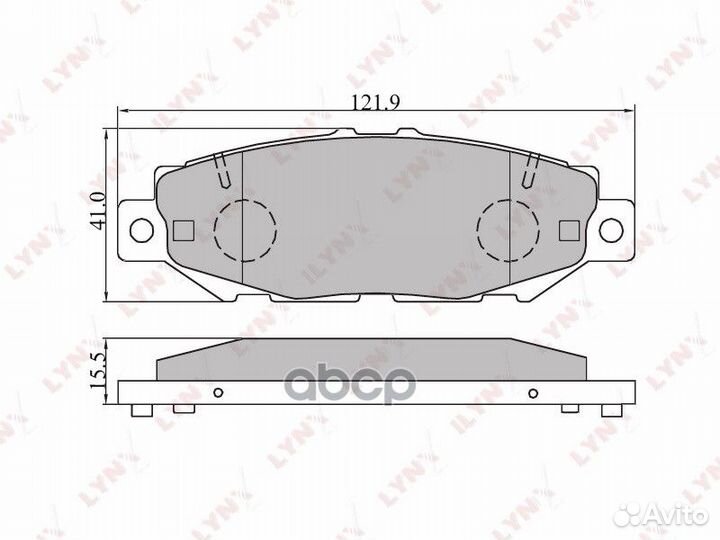 BD-7528 Колодки тормозные lynxauto lynxbd-7528