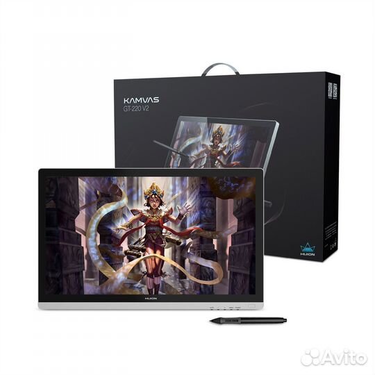 Графический планшет huion kamvas gt 220 v2