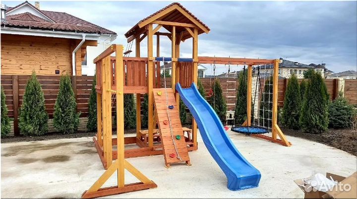 Детская площадка с гарантией 12 месяцев
