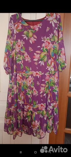 Платье шифоновое на 56-58 размер
