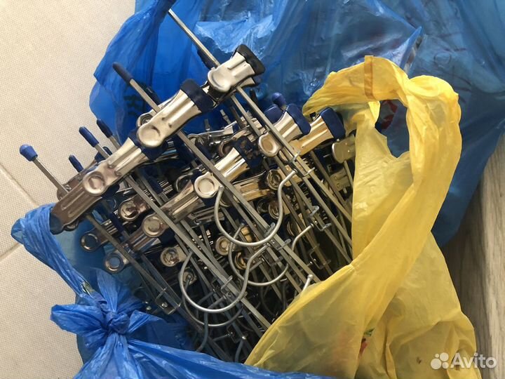 Вешалки с прищепками металические + цепь