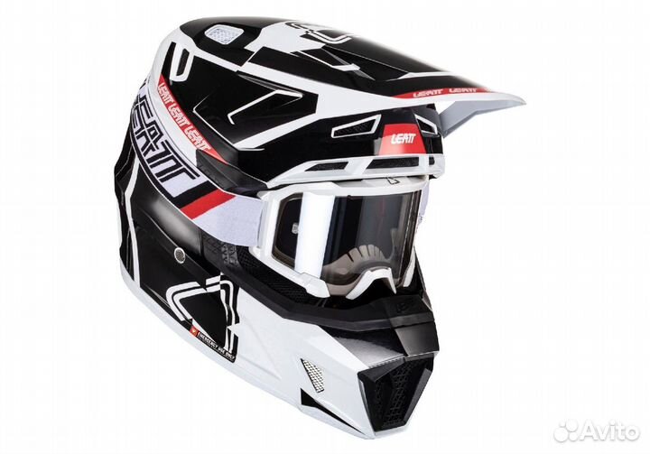 Шлем кроссовый leatt 7.5 BlkackWhite V24