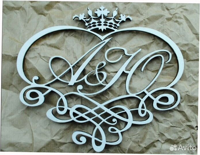 Монограмма на свадьбу (семейный герб)