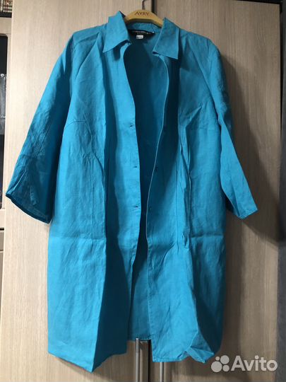 Льняная рубашка туника marina rinaldi