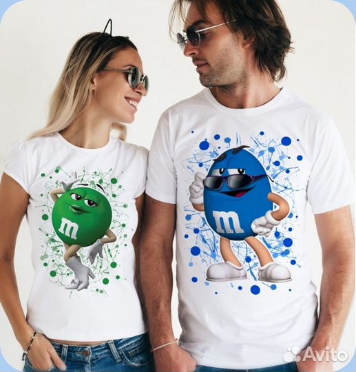 Парные футболки для влюбленных, друзей