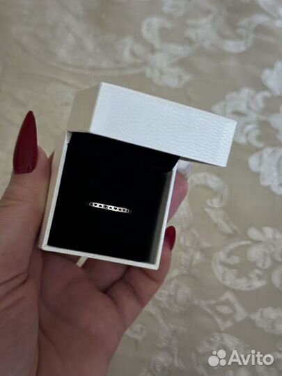 Pandora кольцо серебро