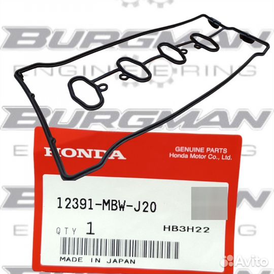 Прокладка клапанной крышки honda CBR600 12391-MBW