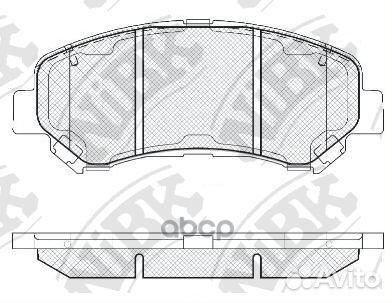 Колодки тормозные дисковые передние PN2801 NiBK