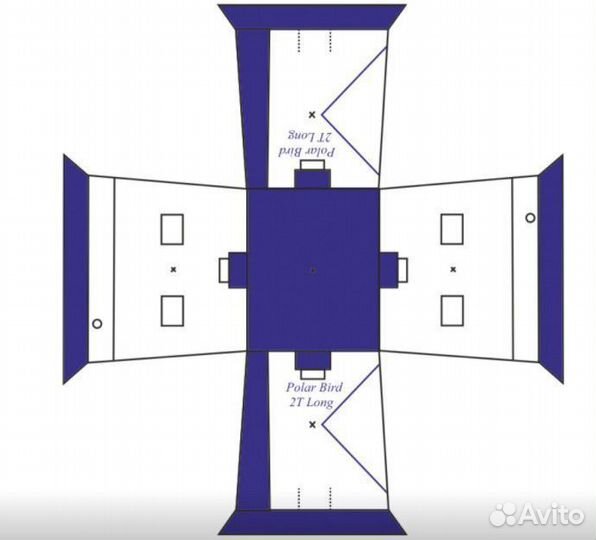 Зимняя палатка polar bird 2T long Новая