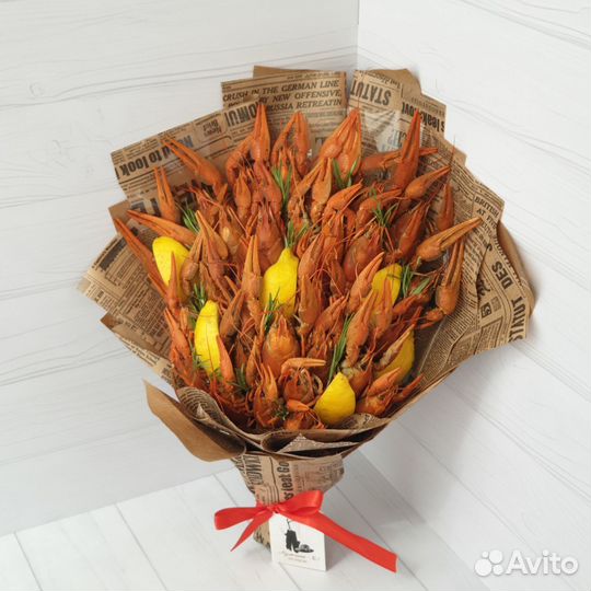 Мужской букет из раков