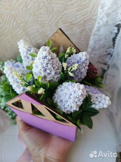 Мыльный букет сирени на День учителя