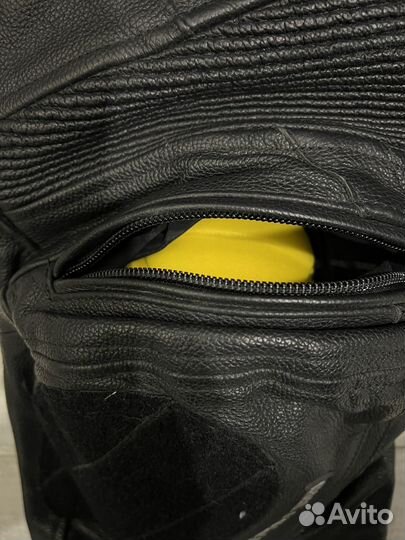 Мотоштаны кожаные мужские