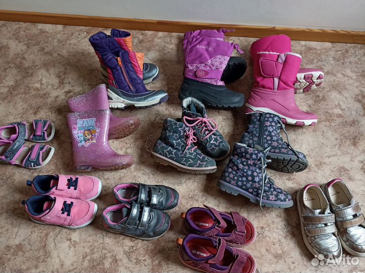 Обувь для девочек ecco 27-29цена за пару