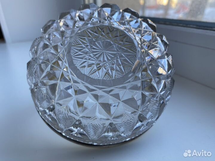 Сахарница конфетница СССР серебро 160 гр/золото