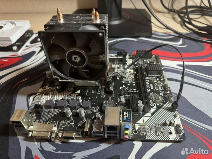 Сбор материнская плата,процессор,кулер