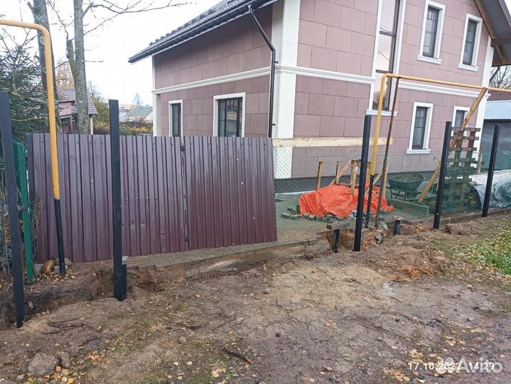 Сваи заборные