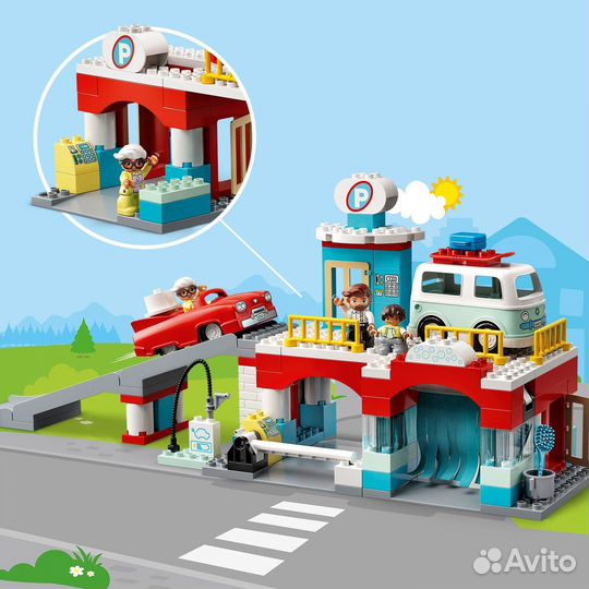 Конструктор lego duplo Town 10948 Гараж и автомойк
