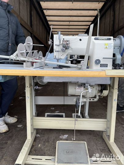 Машина швейная 2-х игольная Gemsy