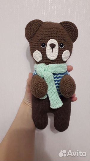 Мишка амигуруми, ручная авторская работа