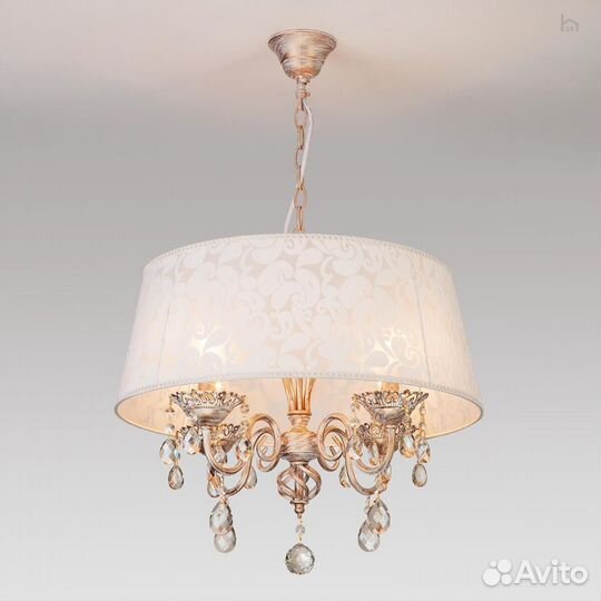 Подвесная люстра Eurosvet 10008/4 белый с золотом