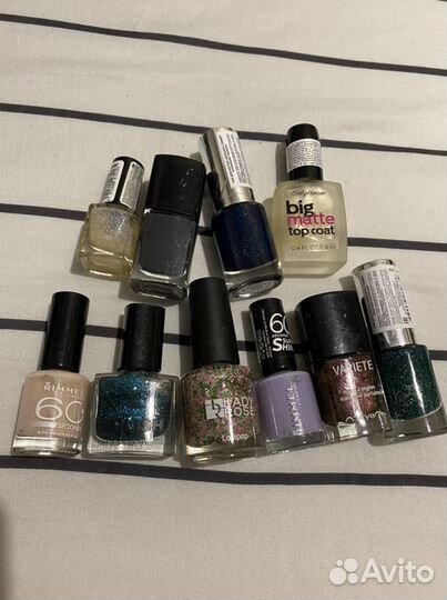 Лак для ногтей + матовый топ