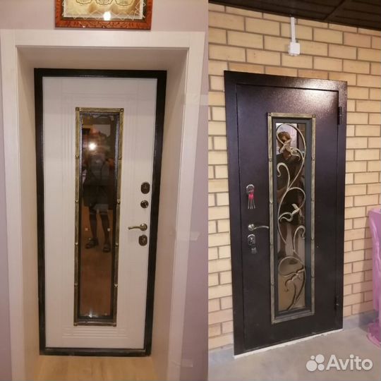 Входная дверь «с ковкой»