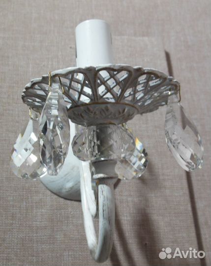 Люстра Бра Хрусталь - 3305/1 белый с золотом