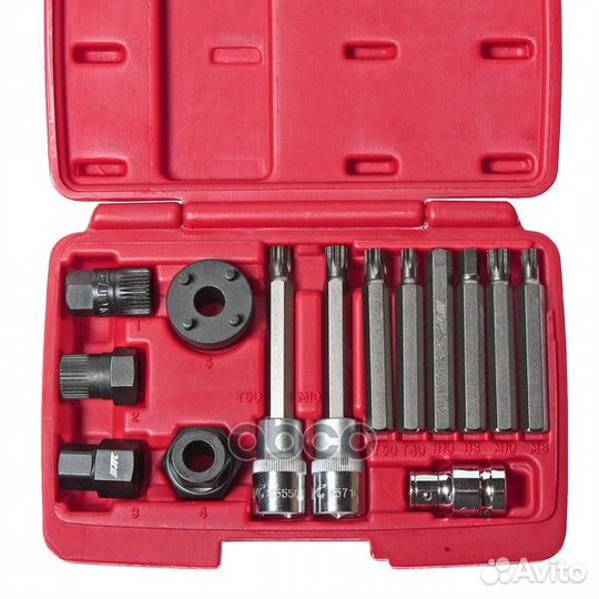 Съемник шкивов генератора Набор 14 предметов JT