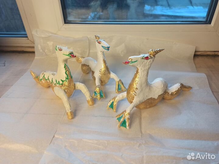 Игрушки ручной работы для ёлки и интерьера