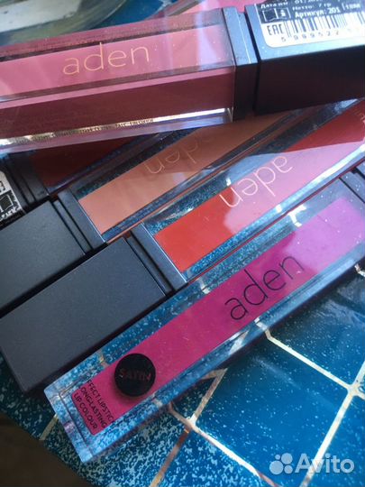 Жидкие матовые помады aden косметика