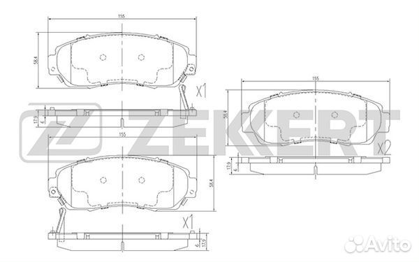 Колодки торм. диск. передн. Honda CR-V III IV 07