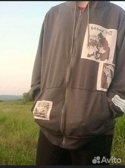 Зип худи y2k grunge