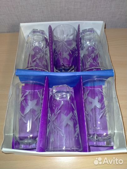 Набор стаканов/ прозрачные стаканы