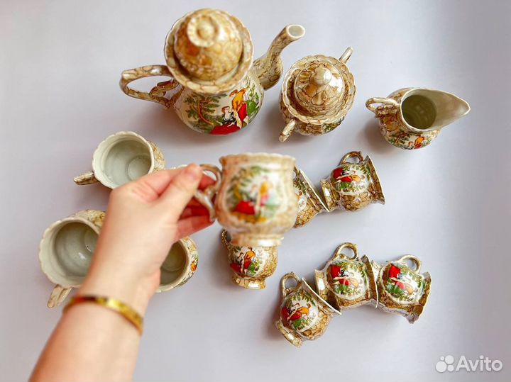 Новый чайный кофейный сервиз 15 предметов