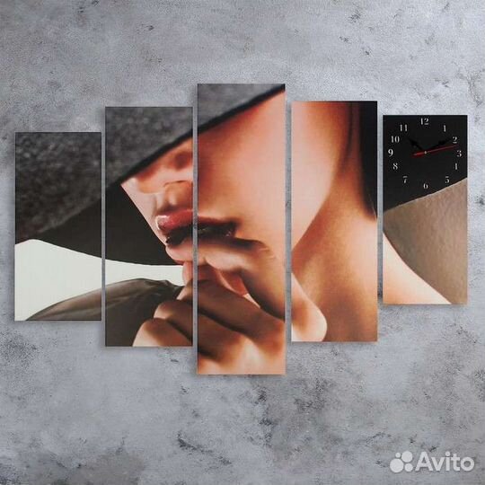 Модульная картина с часами