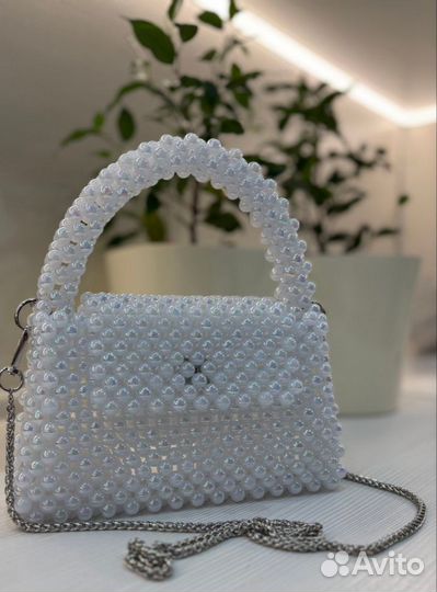 Сумка женская из бусин ручной работы