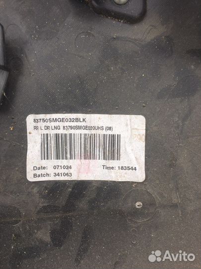 Карта дверная задняя левая honda civic 5d