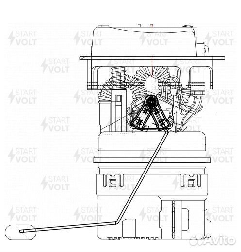 Модуль топл. насоса для а / м peugeot 206 (98) 1.1