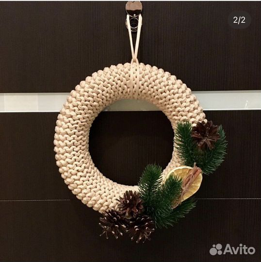 Рождественский венок на дверь