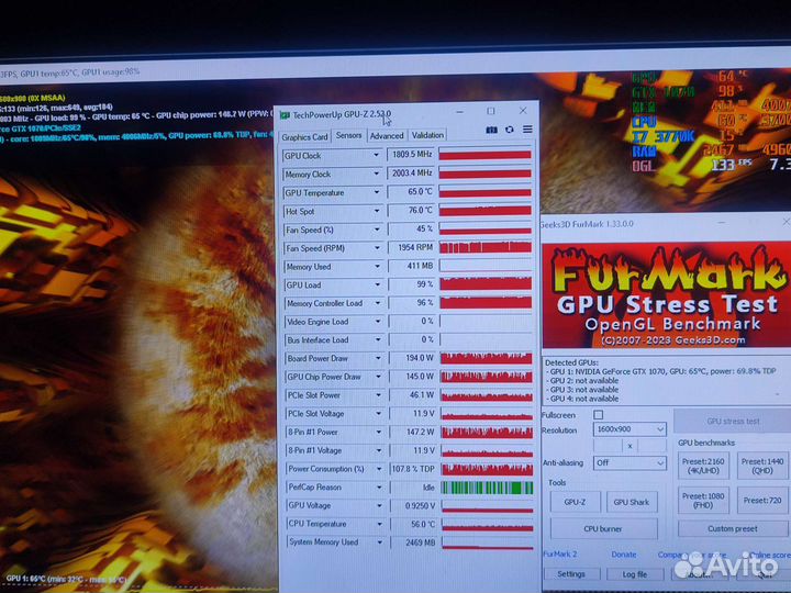 Игровая Видеокарта Gigabyte GTX 1070 Gaming G1 8GB