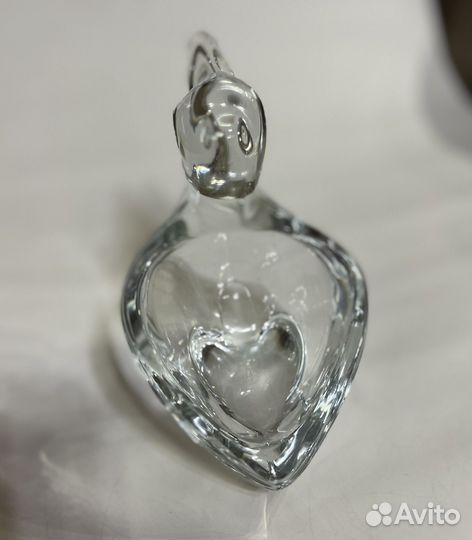 Хрусталь ваза Пеликан Швеция пресс-папье винтаж