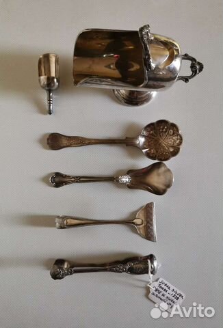 Антиквариат Серебро столовое
