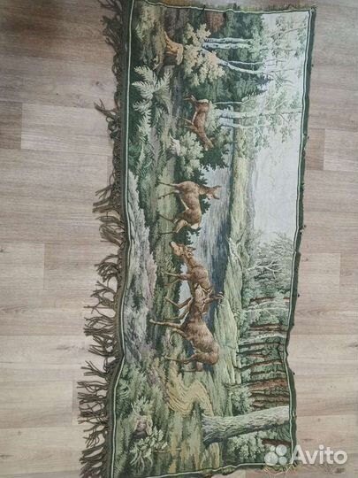 Ковер настенный олени, винтаж