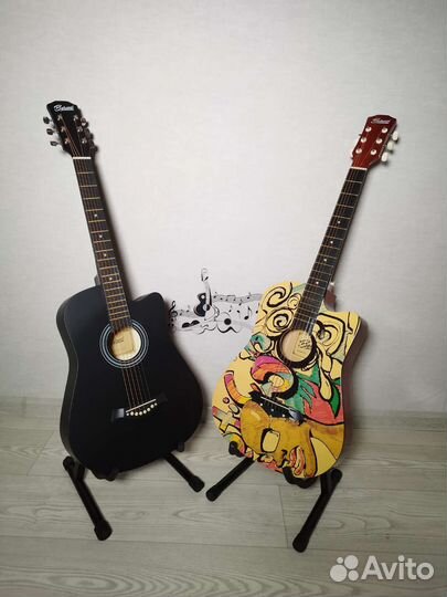 Акустическая гитара с комплектом 3 в 1