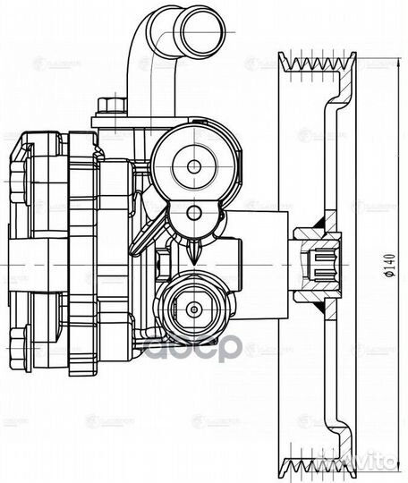 Насос гур для а/м Mitsubishi Outlander